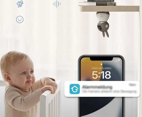 Niania elektroniczna ieGeek kamera obrotowa WIFI 2K 3MP