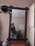 Lustro w drewnianej ramie 54/100