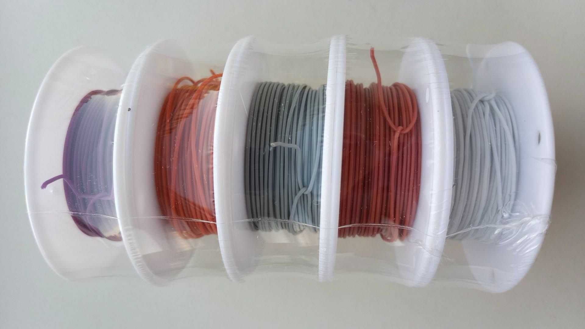 Набор термостойких силиконовых проводов 30AWG 100 метров 5 цветов