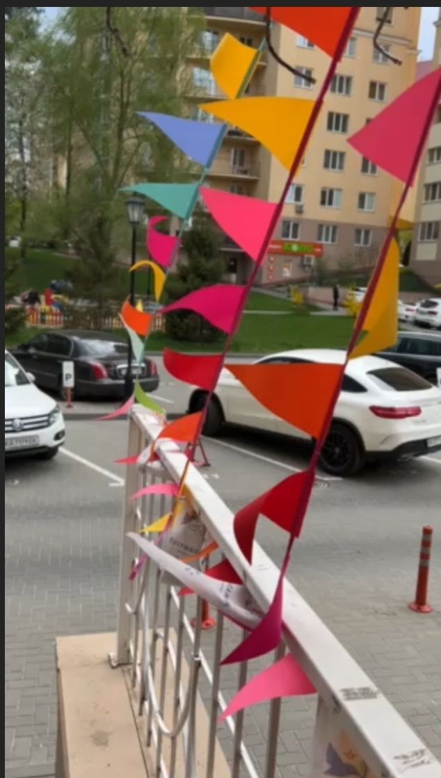 Гирлянда из флажков свадебная, праздничная. 10 м. Купить в Украине.