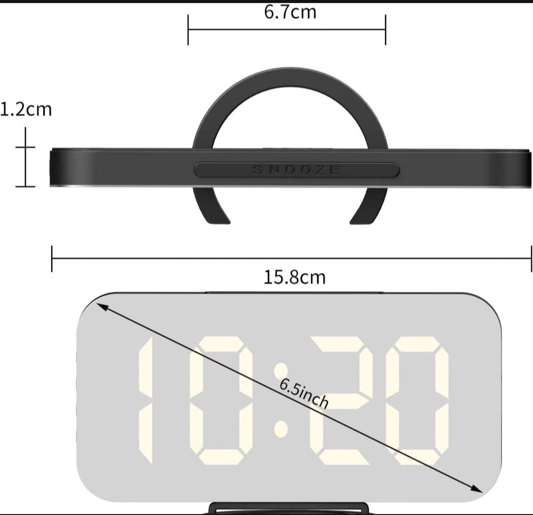 Zegar budzik EXTSUD 15,8cm r28