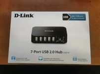 D-Link DUB-H7 7-portowy koncentrator HUB USB 2.0 (aktywny, zasilacz)