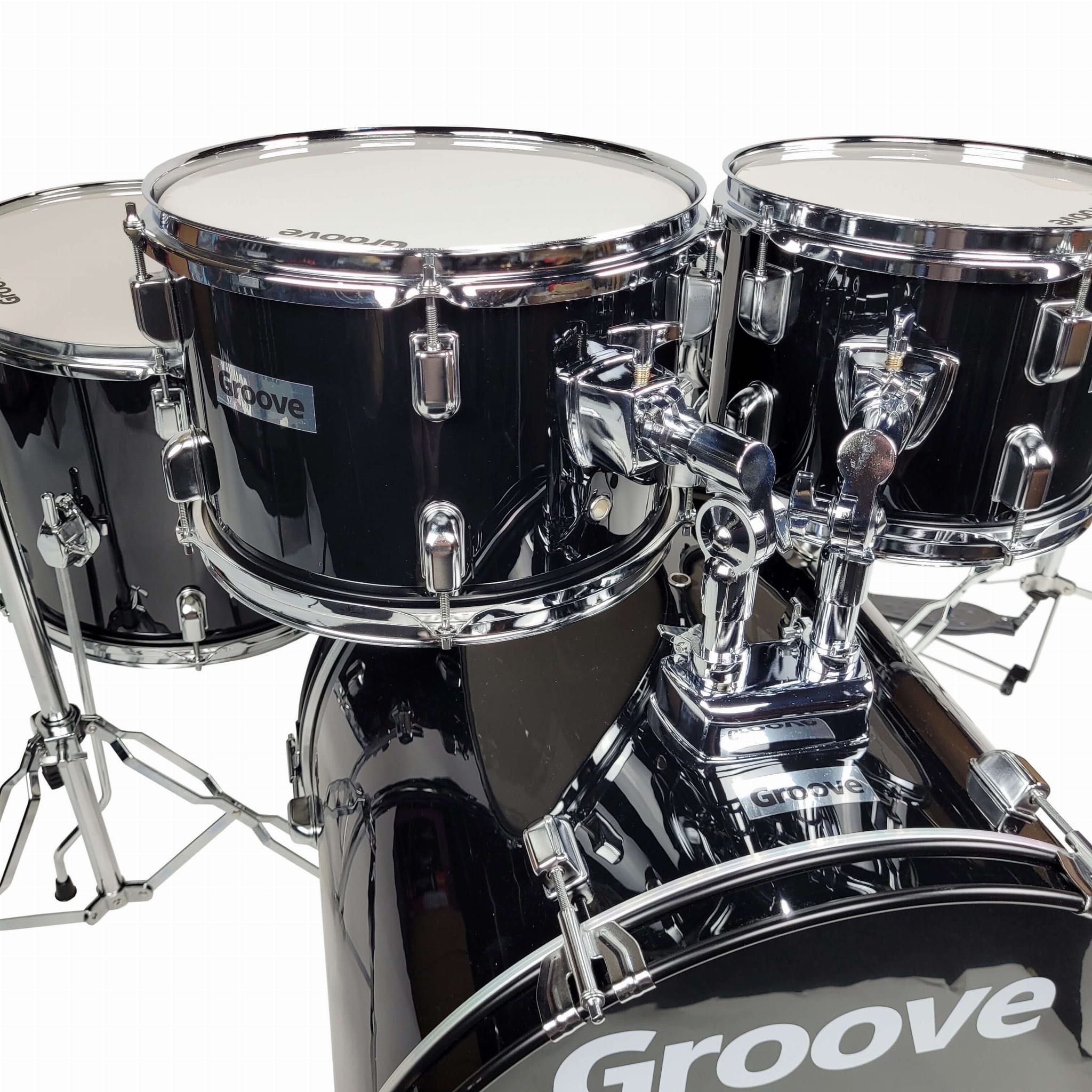 GROOVE Cube Jazz Drum zestaw perkusyjny + B8 zestaw talerzy 14 16 20