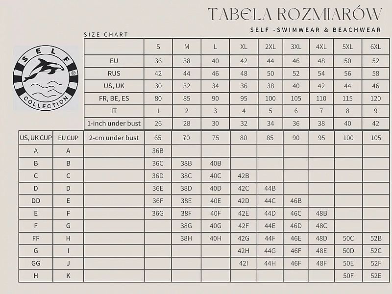 Strój kąpielowy bikini damskie plażowe Self R.42e
