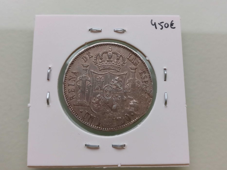 Moeda Escudo C/2 Carimbos D. Luís Açores