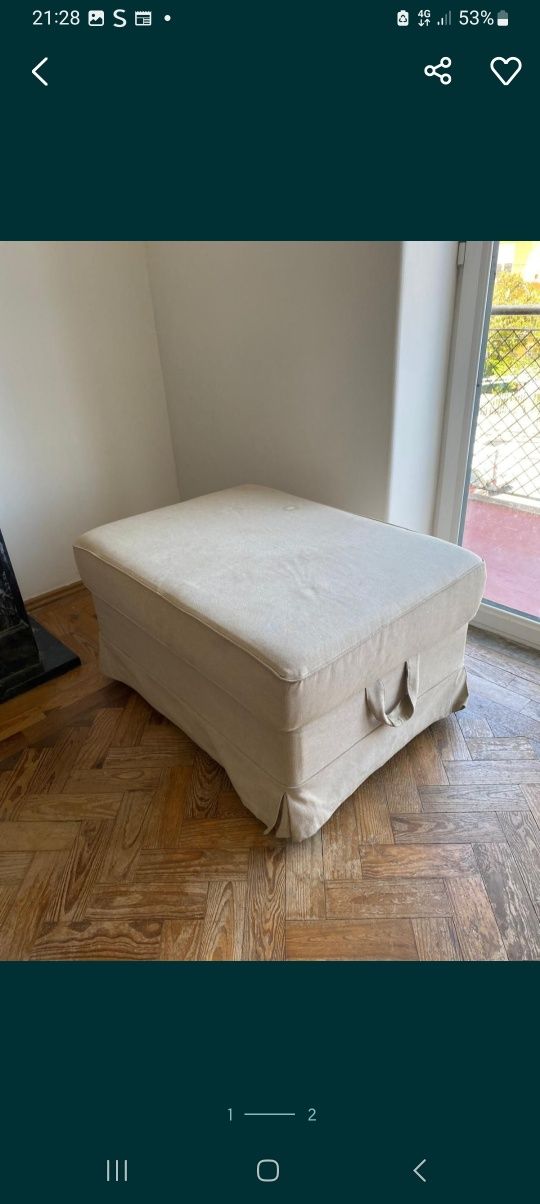 sofa e puff em excelente estado