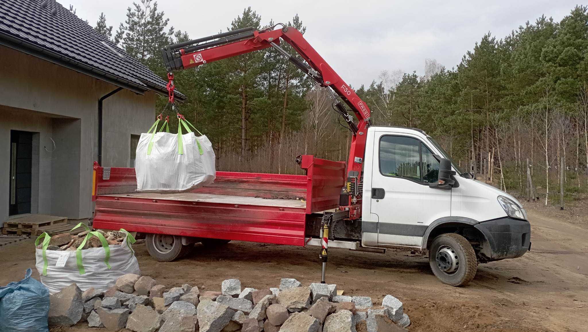 Wywóz gruzu BIG BAG śmieci odpady budowlane transport dostawa worków