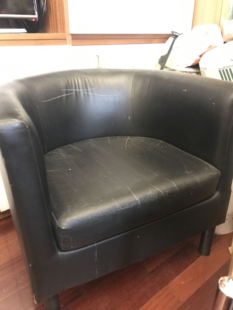 Sofa ikea individual preto