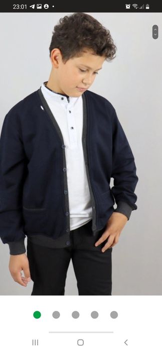 Новий кардиган 140см./10 для хлопчика трикотажний