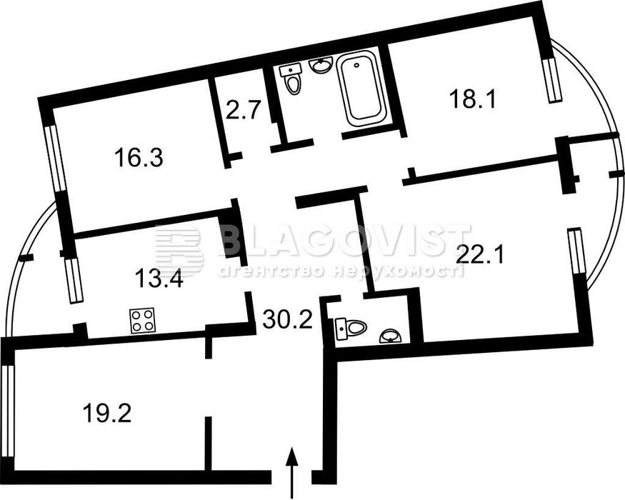 ТОП! Продаж Великої 4х-ї квартири Дніпровська Набережна 23! River Mall