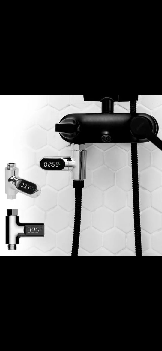 Termómetro de duche / banho com display LED!