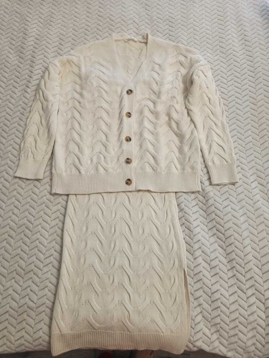 Теплий зимовий костюм з кардиганом