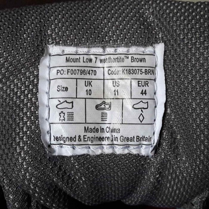 Karrimor Mount VII Waterproof  29см/44р кроссовки