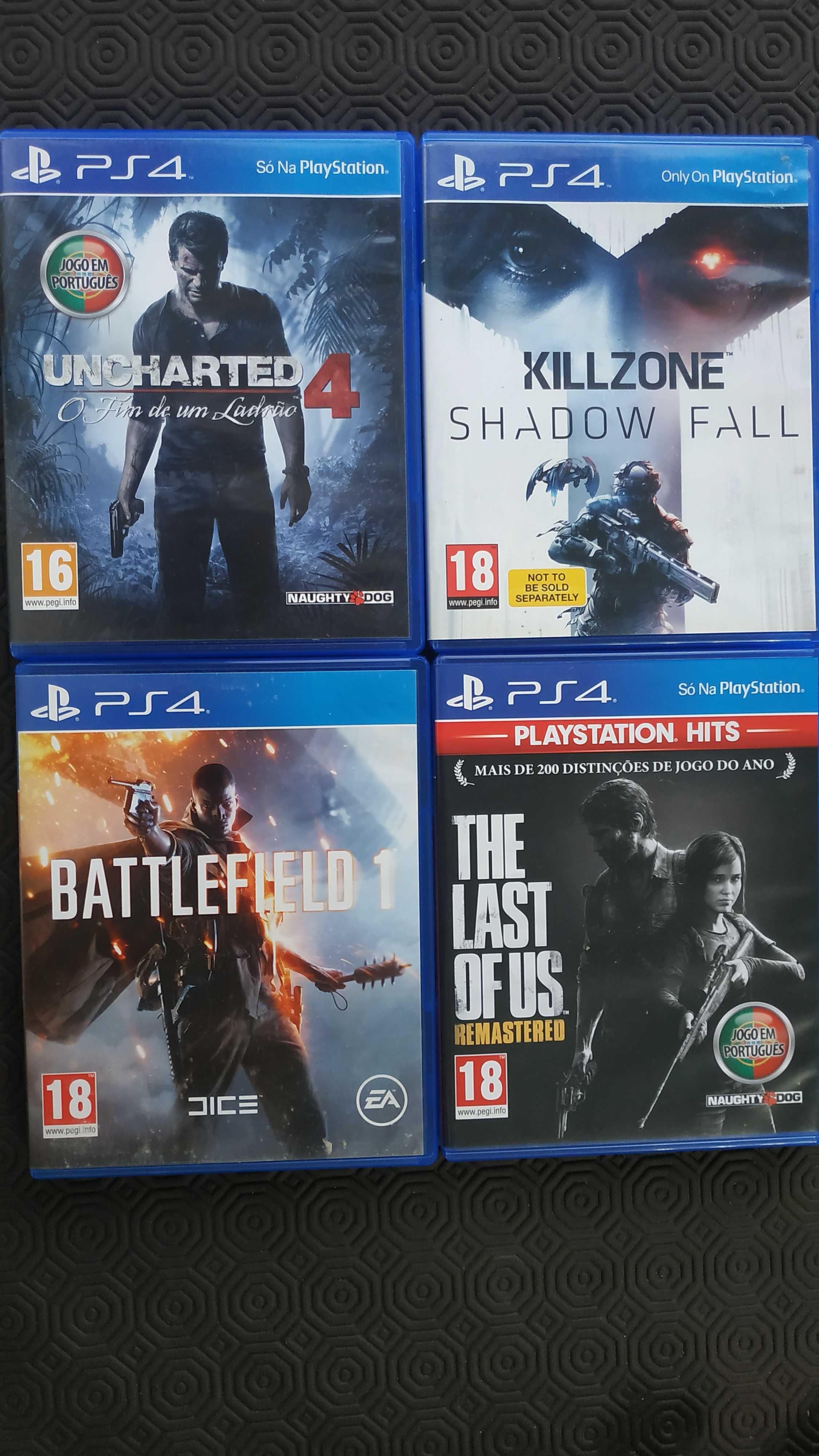 Jogos PS4 usados em bom estado