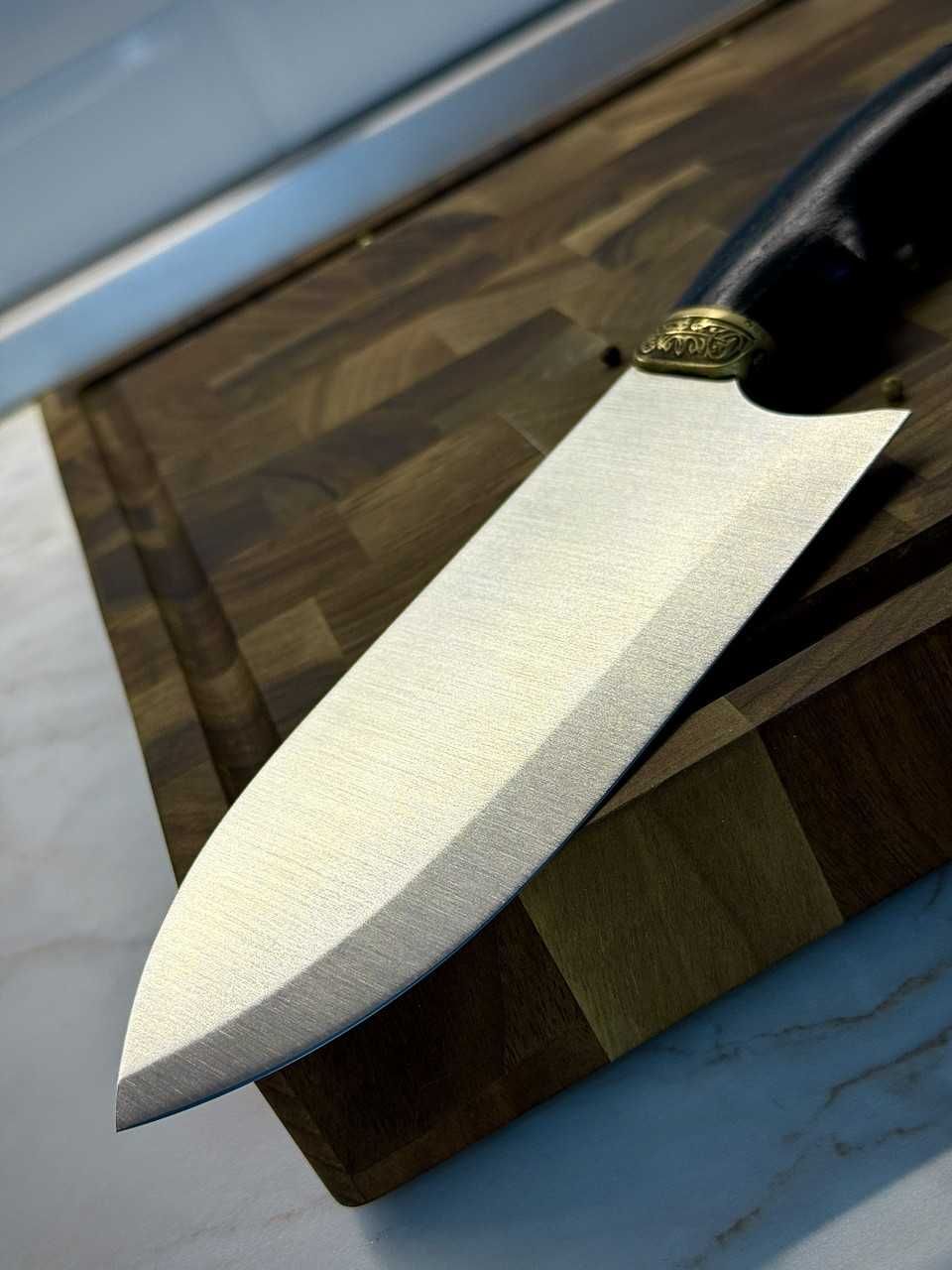Кухонна сокира Серб KN186 сталь 65Х13 Кухонный топорик подарочный