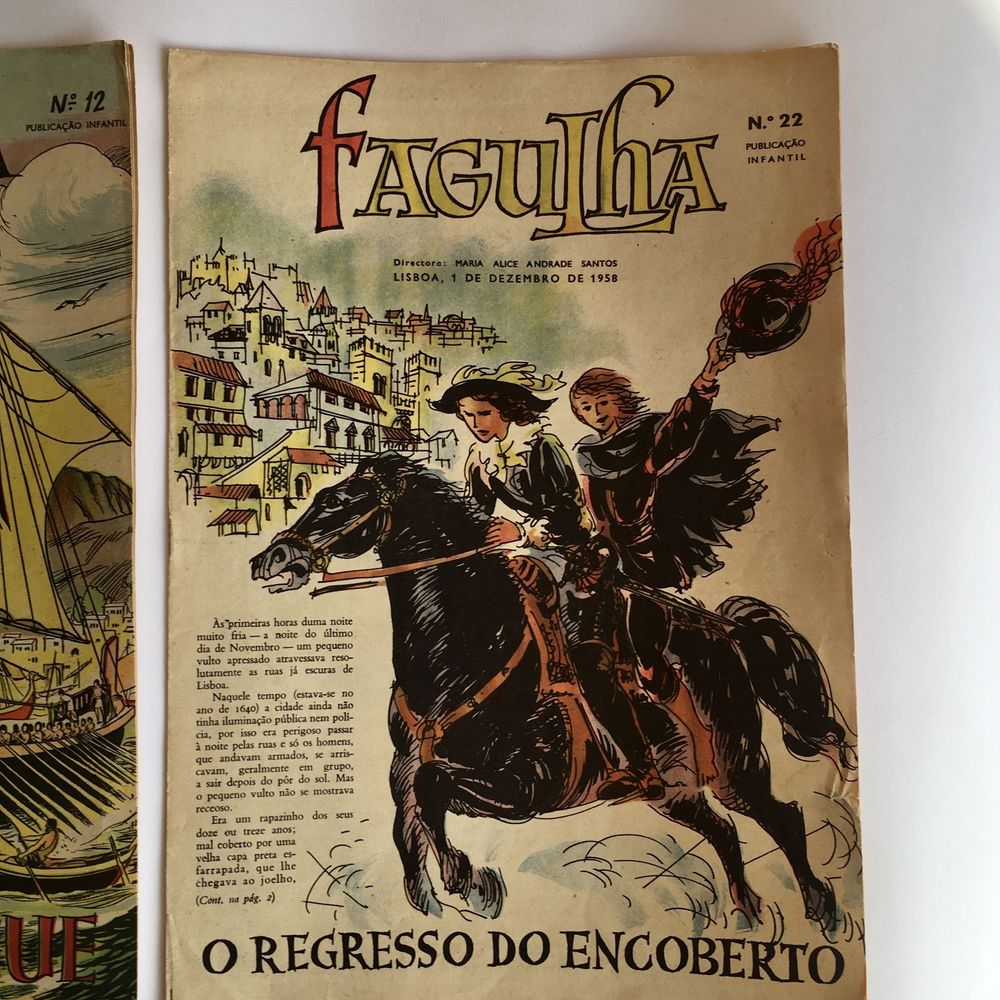 2 revistas FAGULHA 1958 (Mocidade Portuguesa Feminina)