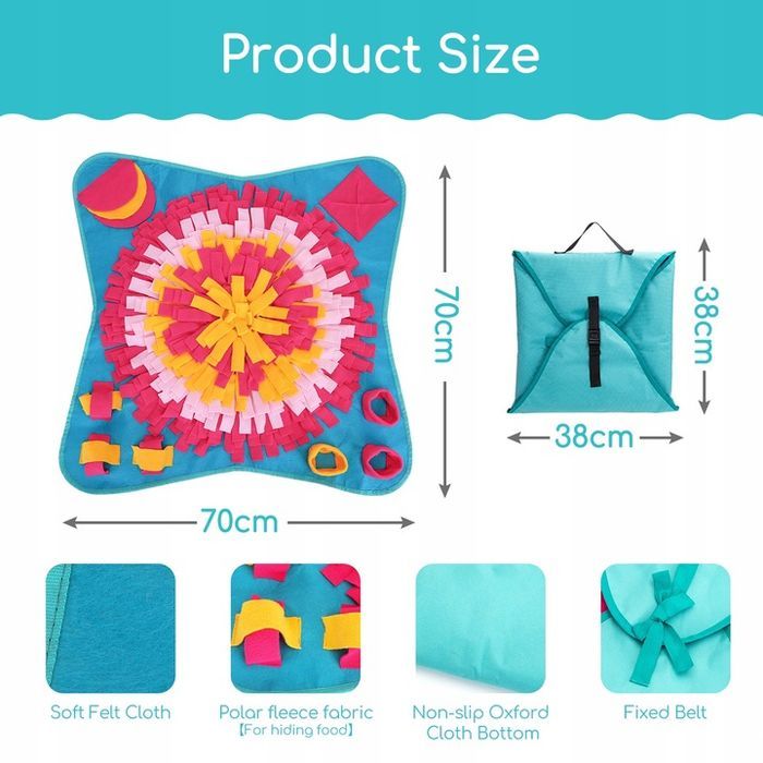 Zabawka Edukacyjna Dla Psa Mata Węchowa Dla Zwierząt 70×70cm