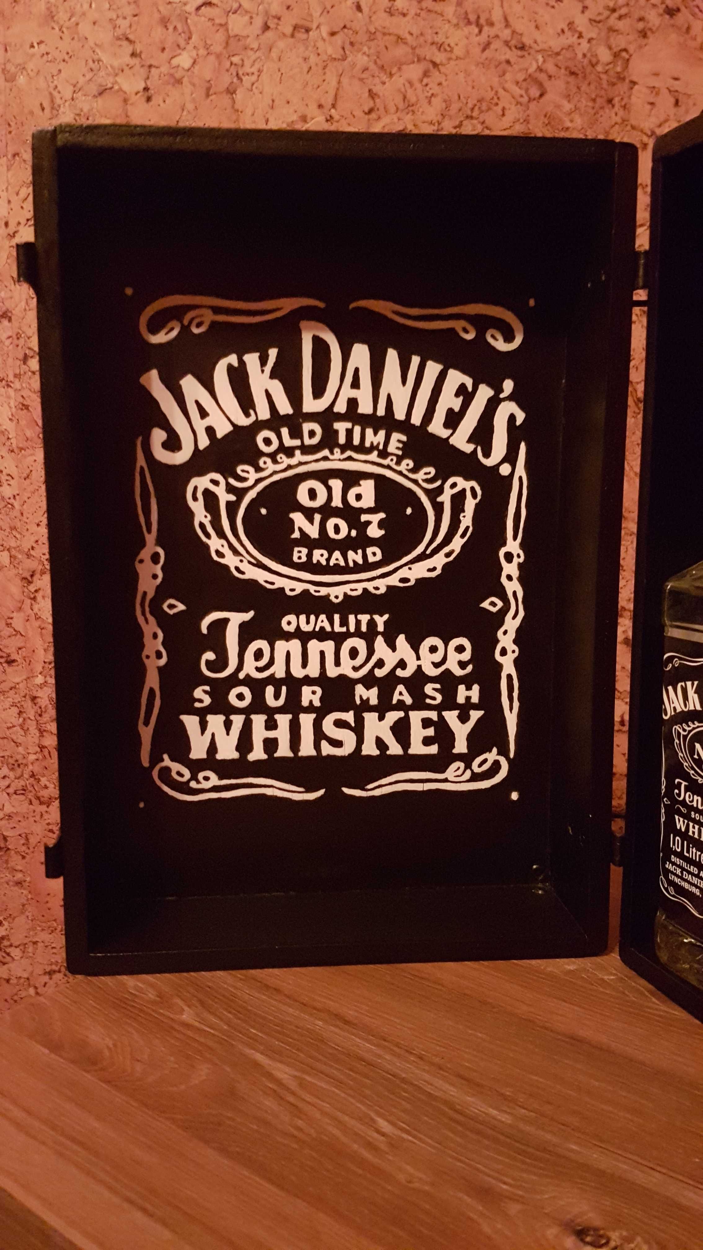 Mini barek Skrzynka stylizowna na Jack Daniels