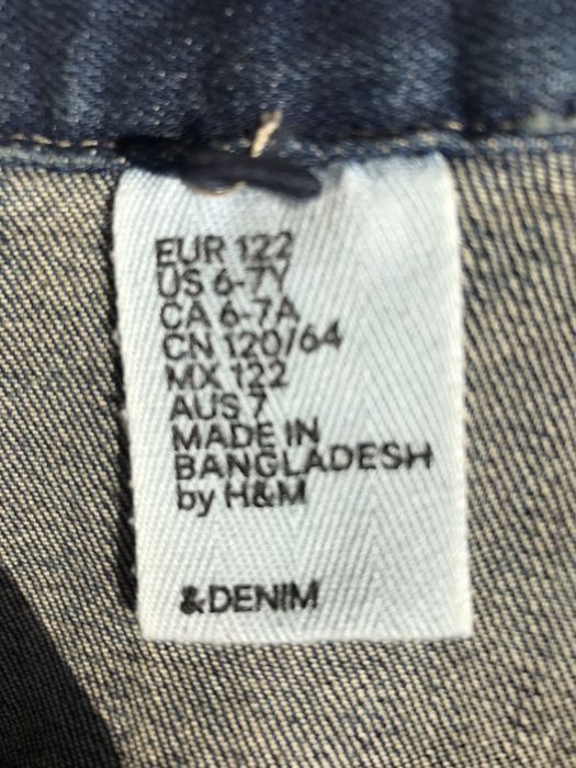 Kamizelka,bezrękawnik jeans H&M,rozm.122
