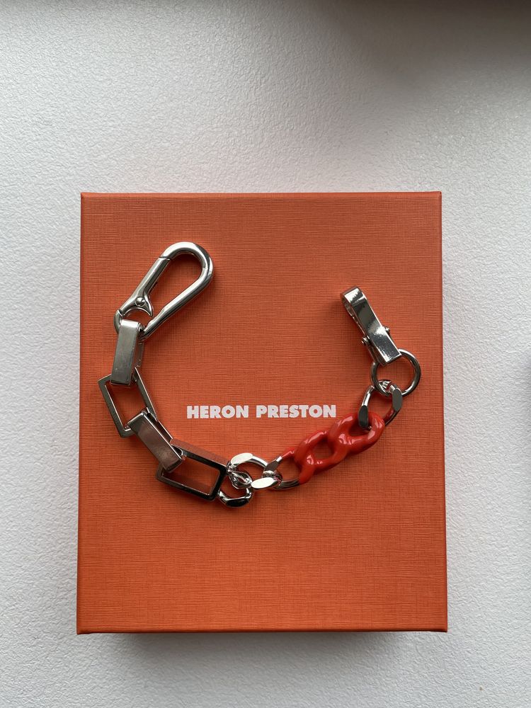 Оригинальный Heron Preston браслет серебярынй новый