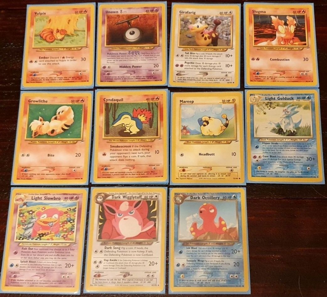 Cartas Pokemon Neo Discovery / Revelation / Genesis / Destiny