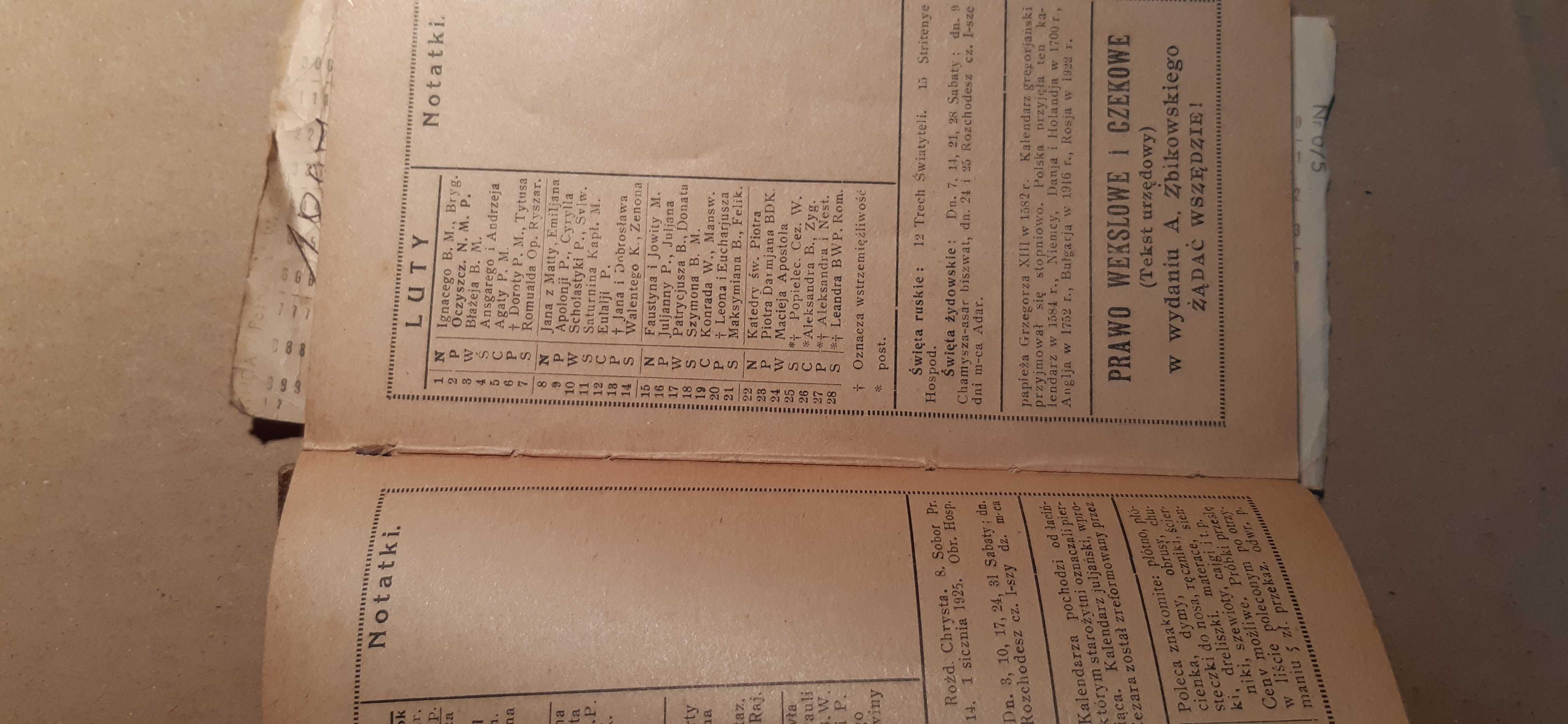 stara książka informator urzędnika 1925rok, rzadkość