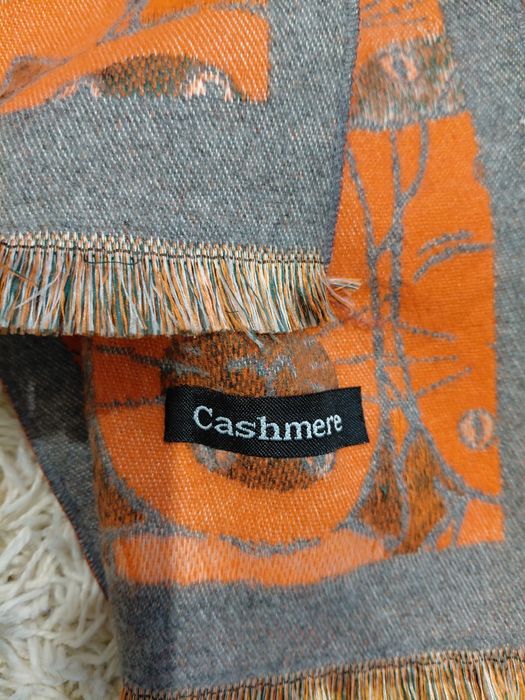 Кашемировый палантин принт' весёлые коты", привезла с Тибета