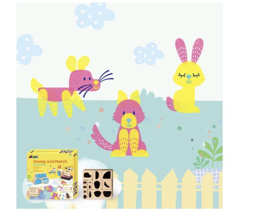 Набор для творчества Avenir Штамповка Домашние любимцы