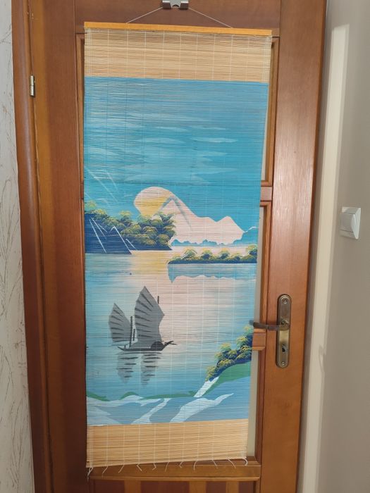 Roleta ze słomki - z widokiem