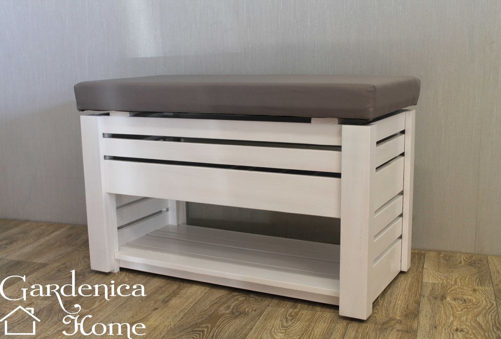 Szafka Modena ze schowkiem siedzisko tapicerowane półka na buty