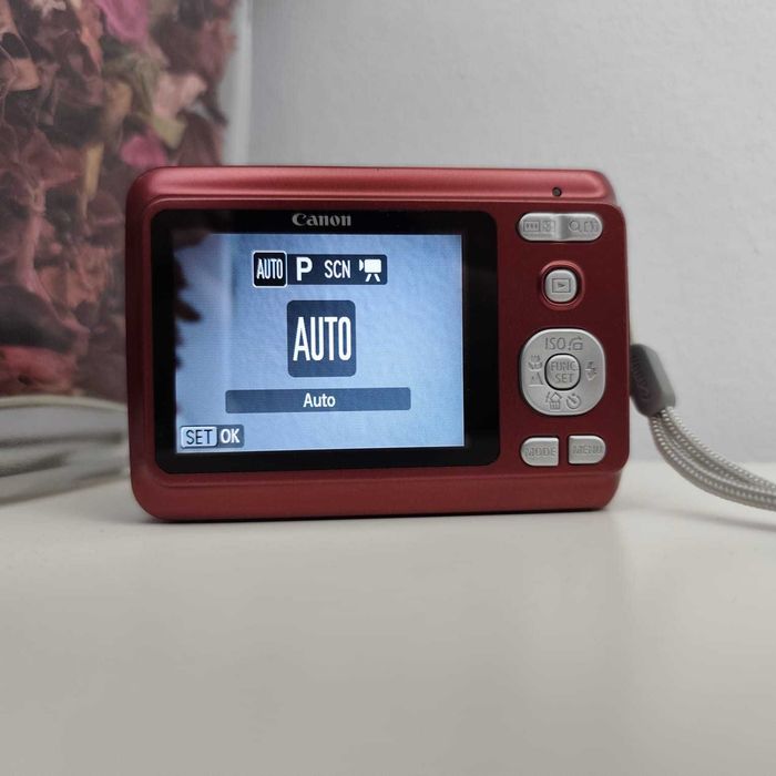 Canon PowerShot A480 (Vermelha) – Câmara Digital 10MP