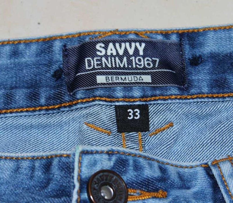 Spodenki jeans krótkie Savvy 33 L szorty męskie