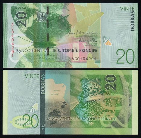 Банкнота Сан-Томе и Принсипи 20 добра, 2016