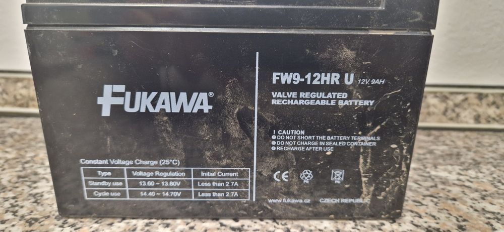 2 sztuki Akumulator 12v 9ah żelowy bezobsługowy agm