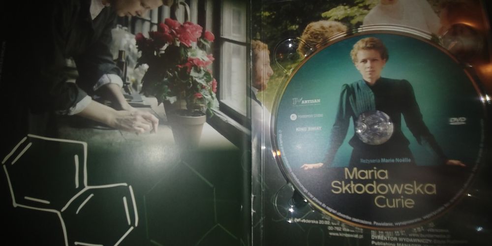 Nowy 2018 film o MARIA SKŁODOWSKA CURIE na płycie DVD z książką PL