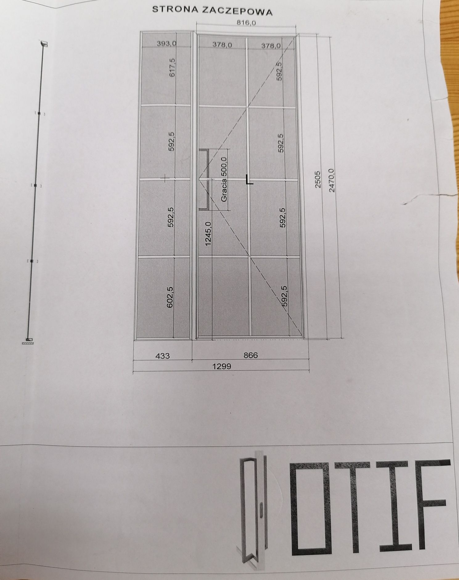 Drzwi szklane loftowe