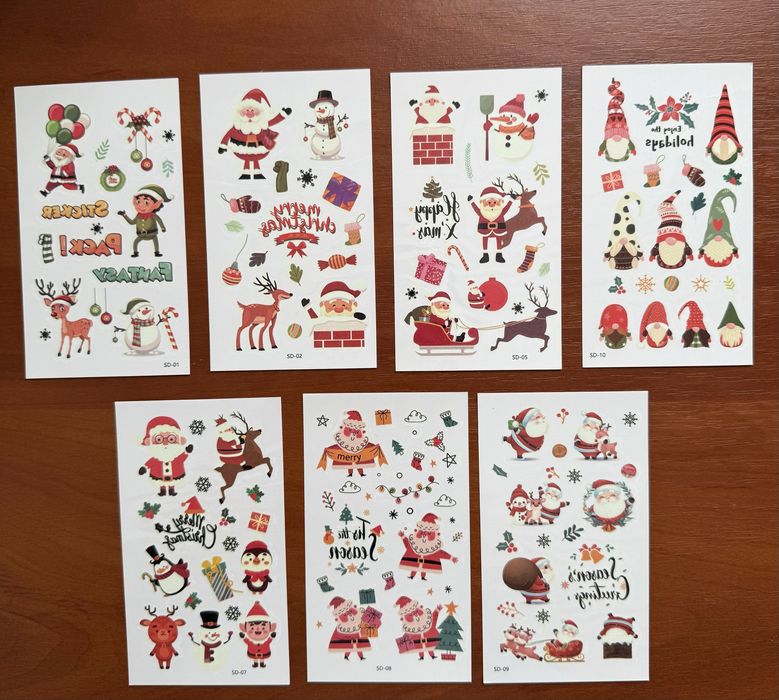 Тимчасові тату, що світяться Хеловін та Новий рік, новый год, хеллоуин