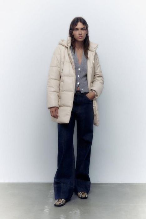 Куртка тепла екокожа фірми Zara