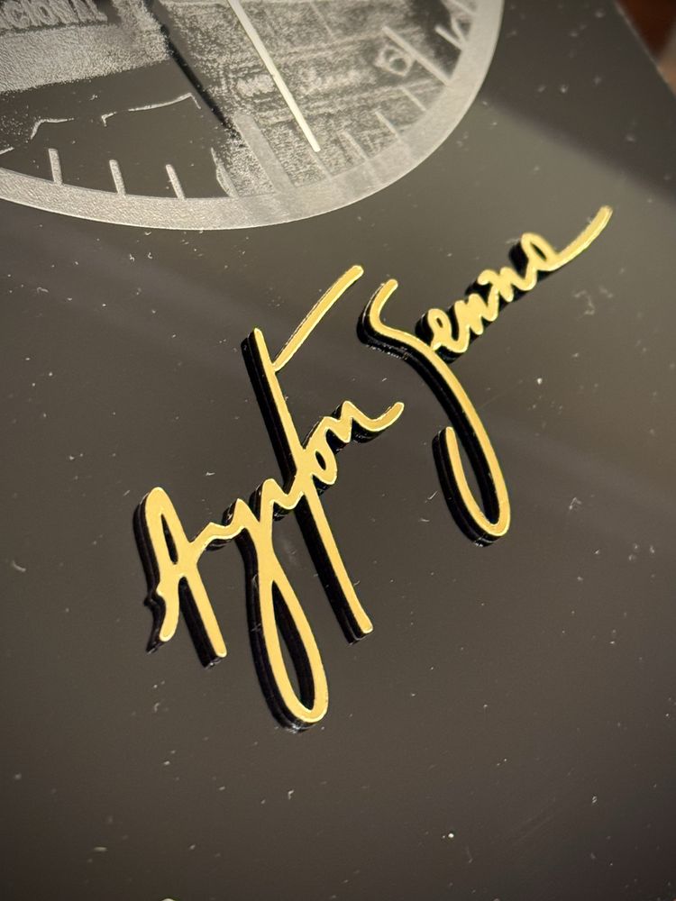 Relogio de mesa ayrton senna