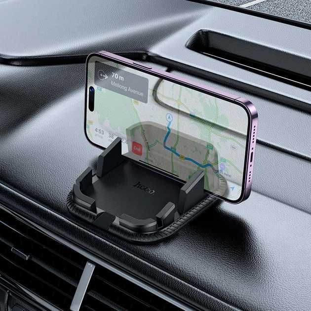 Коврик автодержатель на панель Hoco H39 (4.5-7 дюймов) в машину черный