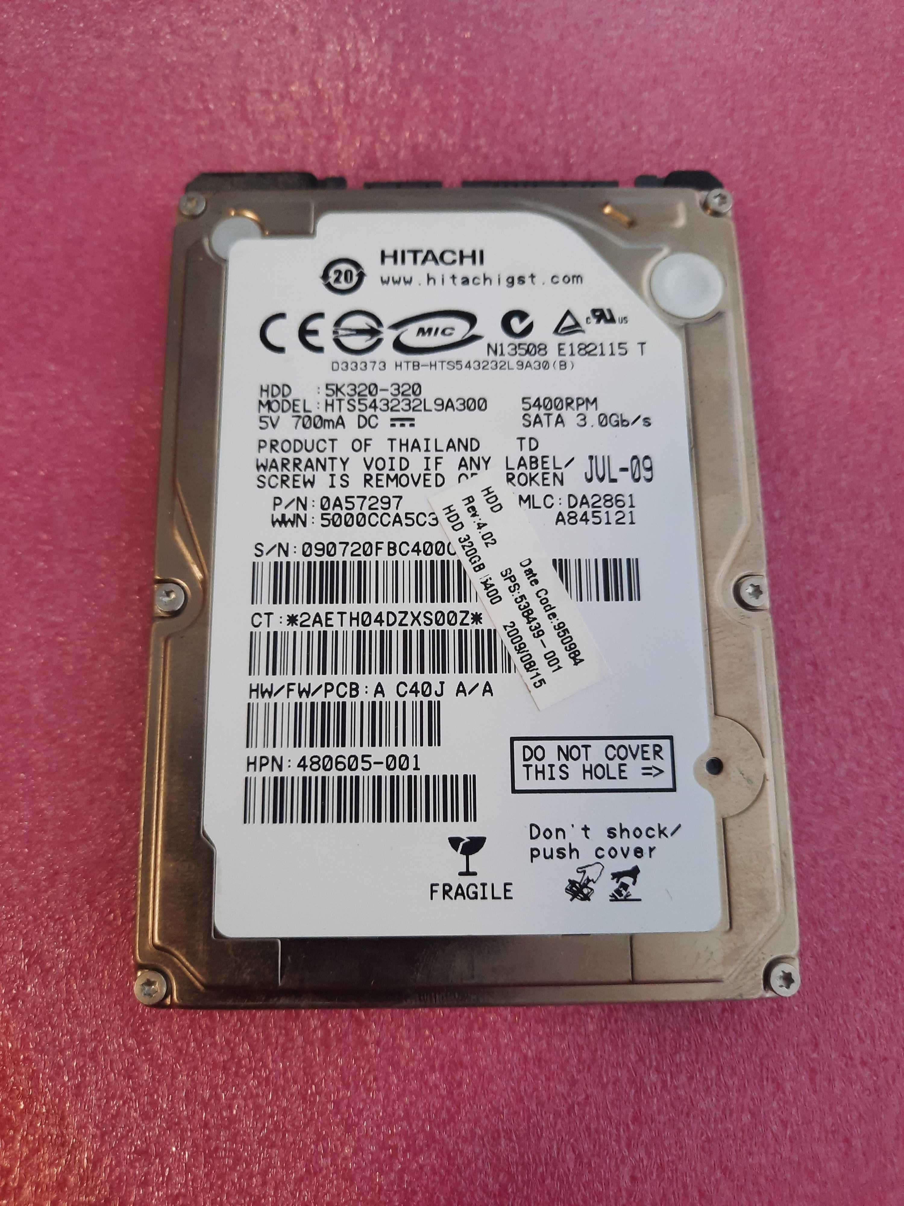 Жорсткий диск Hitachi  320gb 2.5