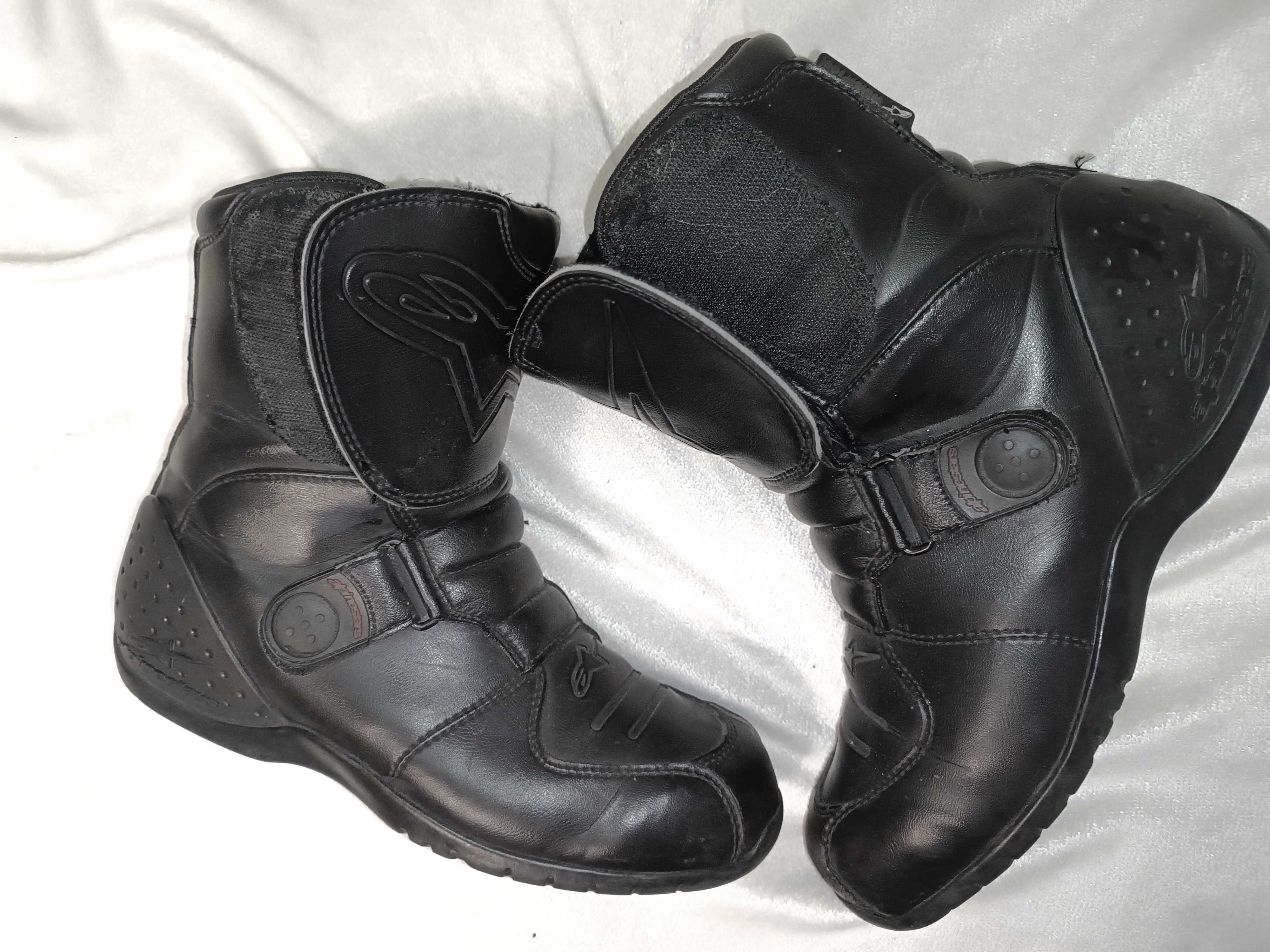 Мото ботинки Alpinestars Waterproof Италия кожаные мотоботинки 43 р