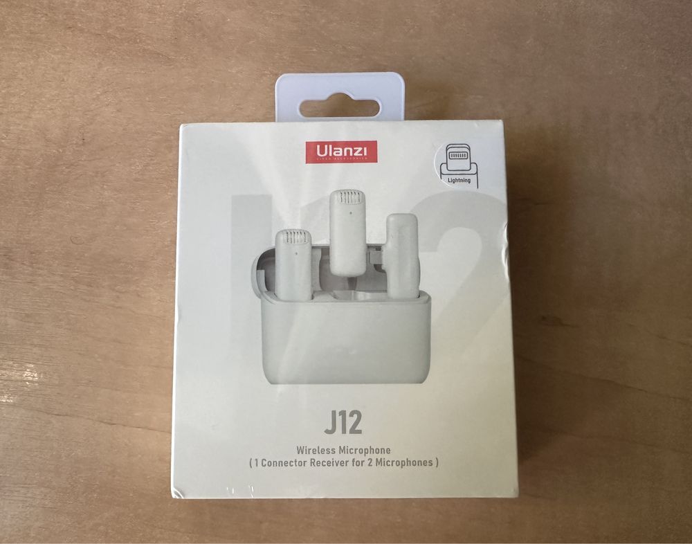 Ulanzi J12 lightning мікрофон бездротовий 2шт для iPhone микрофон