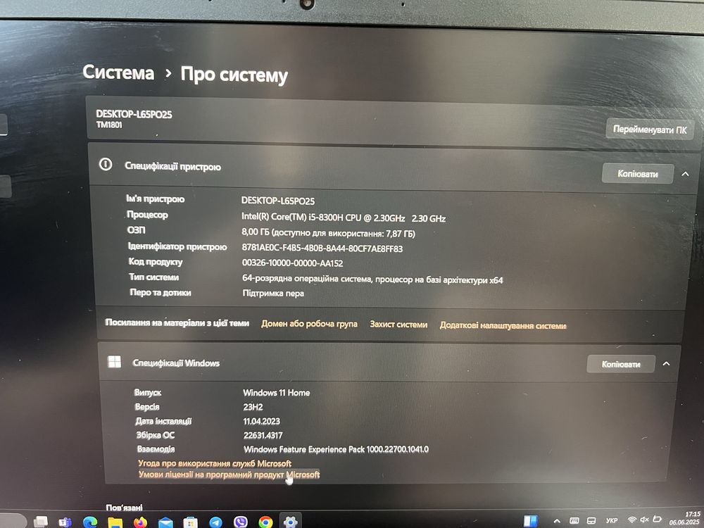 Xiaomi Mi Gaming Notebook 15,6 8GB