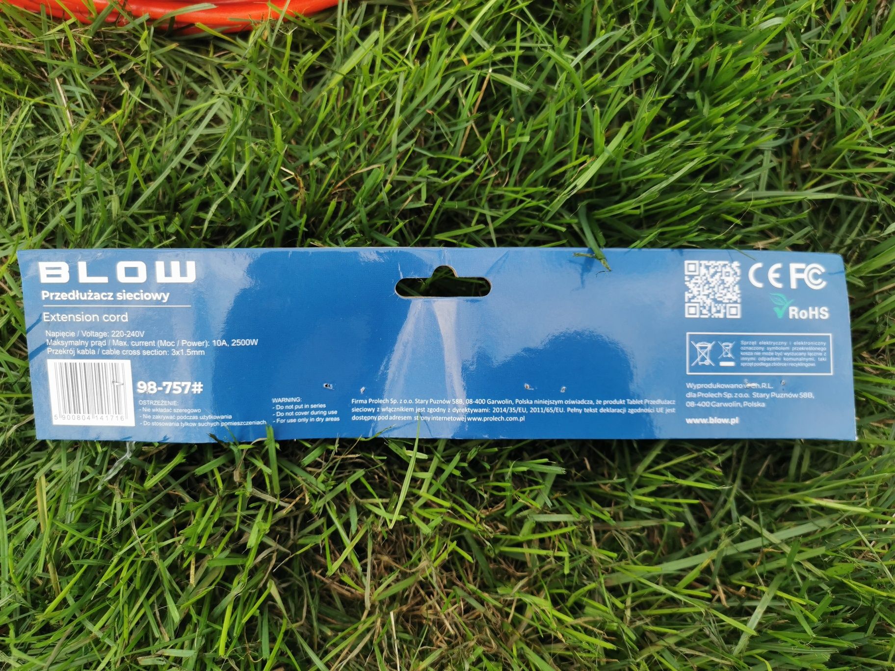 Przedłużacz ogrodowy 30 m 3 x 1,5 cm