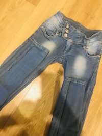 Spodnie jeans damskie stan idealny rurki xs