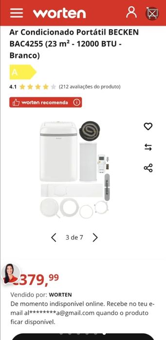 Ar Condicionado Becken 12000BTU