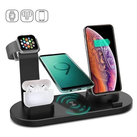 Бездротова зарядна станція 3in1 Wireless charger 10вт.