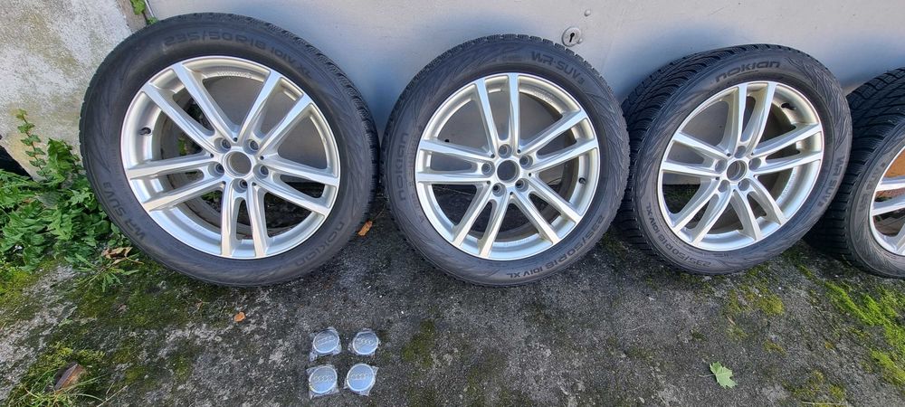 Alufelgi Audi 18 Cali A 6, A 7, Q3, Q4, Q5 na Oponach Zimowych