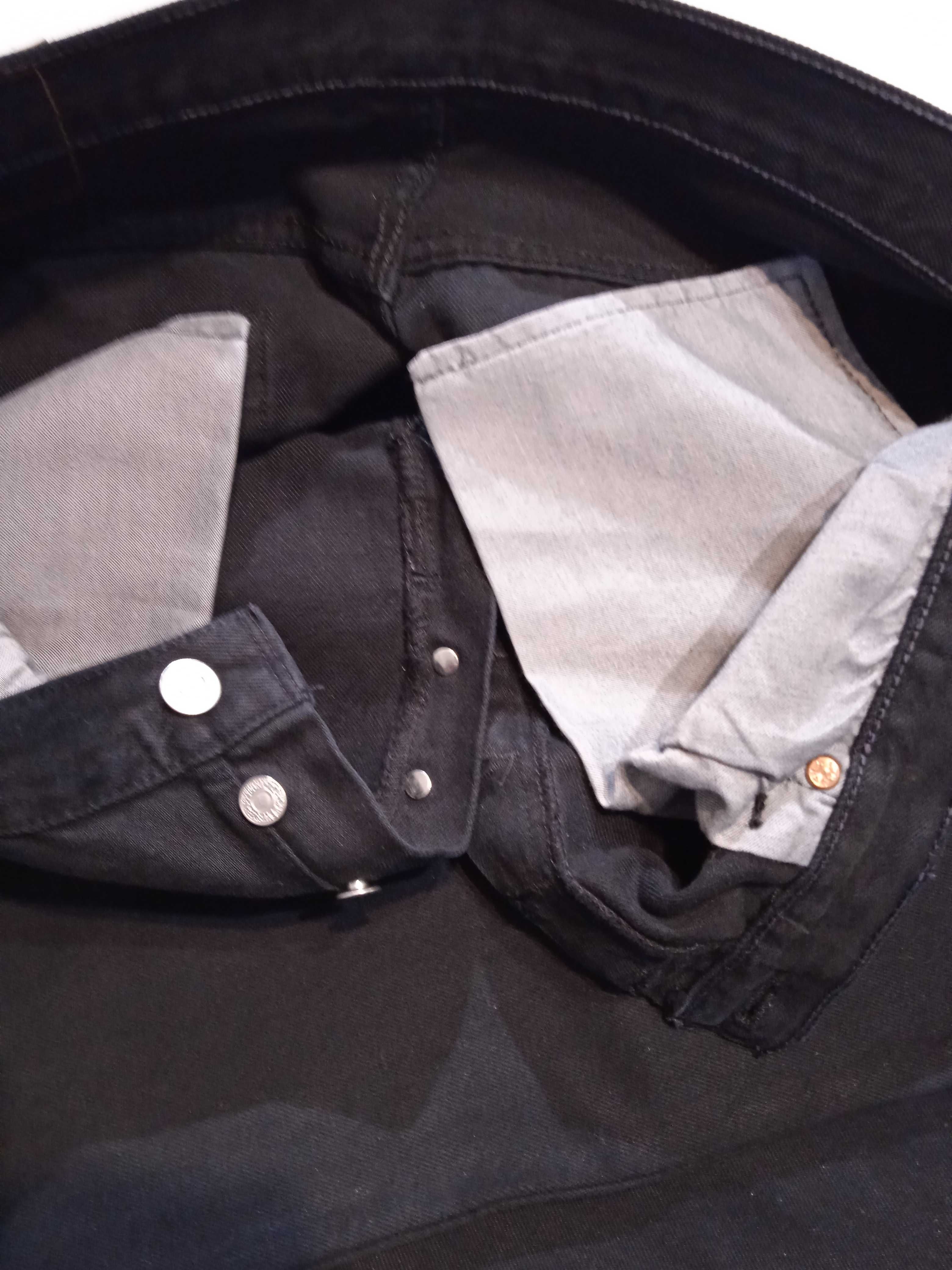 Levis 501 Nowe czarne spodnie jeansy W36 L32